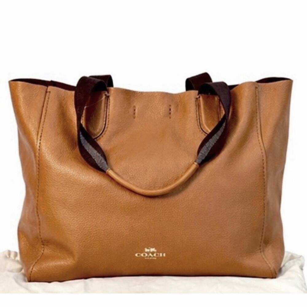 COACH Derby Tote Bag Brown Tan Leather - - style 59818 - NWT